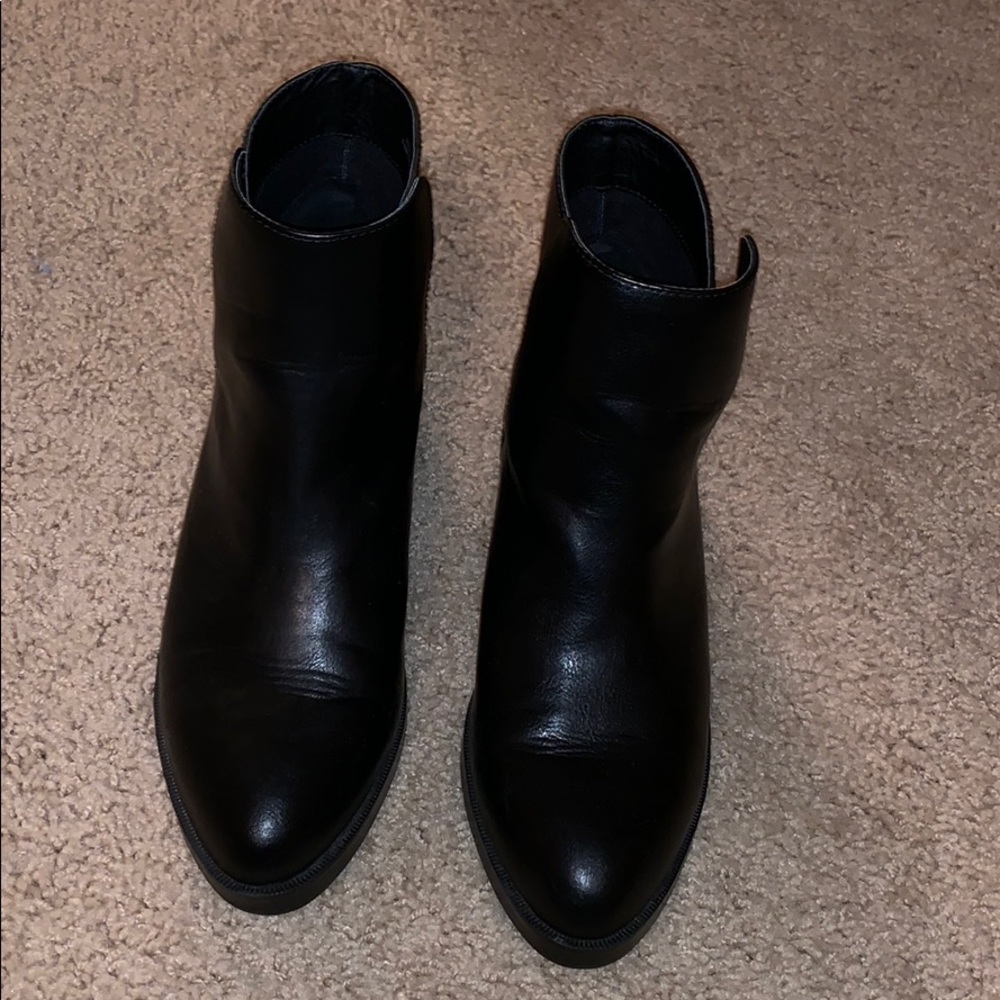 Black ankle boots